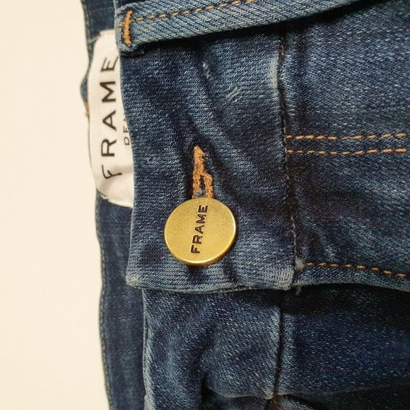 FRAME Distressed Le Mini Boot Mid Rise Jeans - Picture 3 of 10